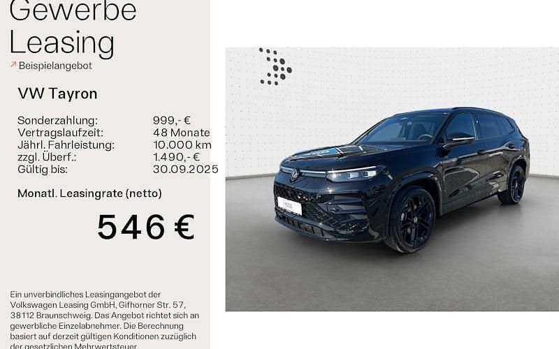 Schwarz Neu 2025 VW Tayron R-line SUV | 65.935 € (Fairer Preis) - Bild 1/4