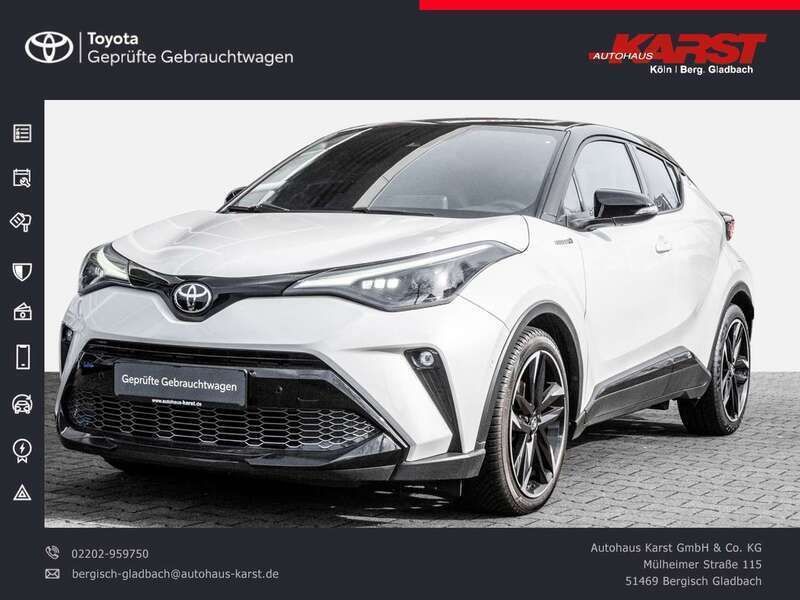Novaweiß perleffekt / dach schwarz Gebraucht 2021 Toyota C-HR Sport SUV | 22.950 € (Fairer Preis) - Bild 1/4