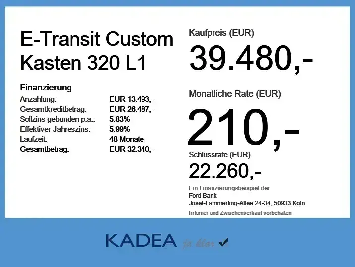 Używany Ford E-Transit 160 kW (218 KM) 2025 Biały Van