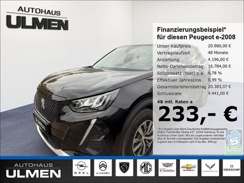 Schwarz Gebraucht 2023 Peugeot e-2008 Active SUV | 20.980 € (Fairer Preis) - Bild 1/4
