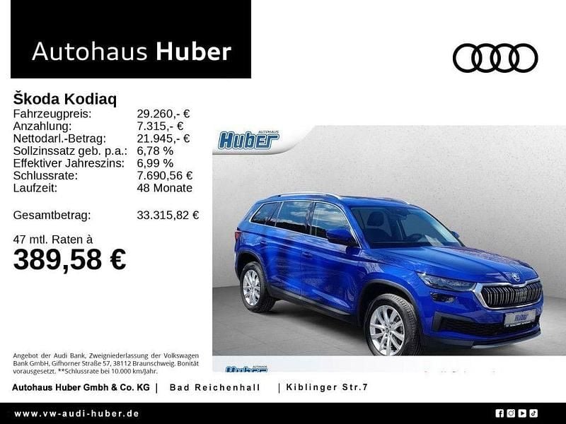 Energyblau Gebraucht 2022 Skoda Kodiaq Style SUV | 29.930 € (Fairer Preis) - Bild 1/4