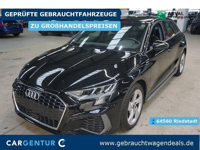 Mythosschwarz Gebraucht 2022 Audi A3 S-Line Limousine | 21.995 € (Superpreis) - Bild 1/2