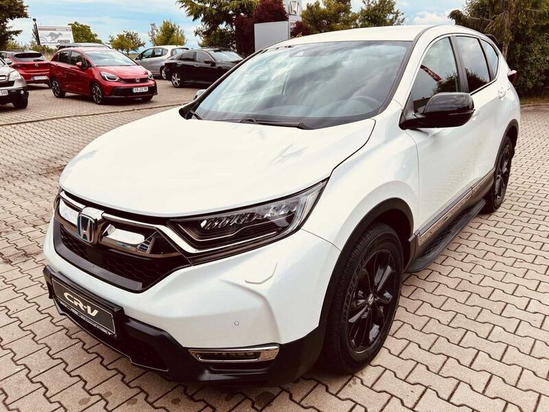 Platinum white pearl (metallic) Gebraucht 2021 Honda CR-V Hybrid SUV | 28.900 € (Fairer Preis) - Bild 1/4