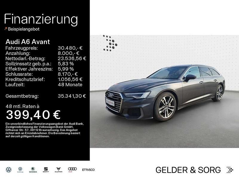 Daytonagrau perleffekt Gebraucht 2022 Audi A6 S-Line Kombi | 30.480 € (Guter Preis) - Bild 1/4