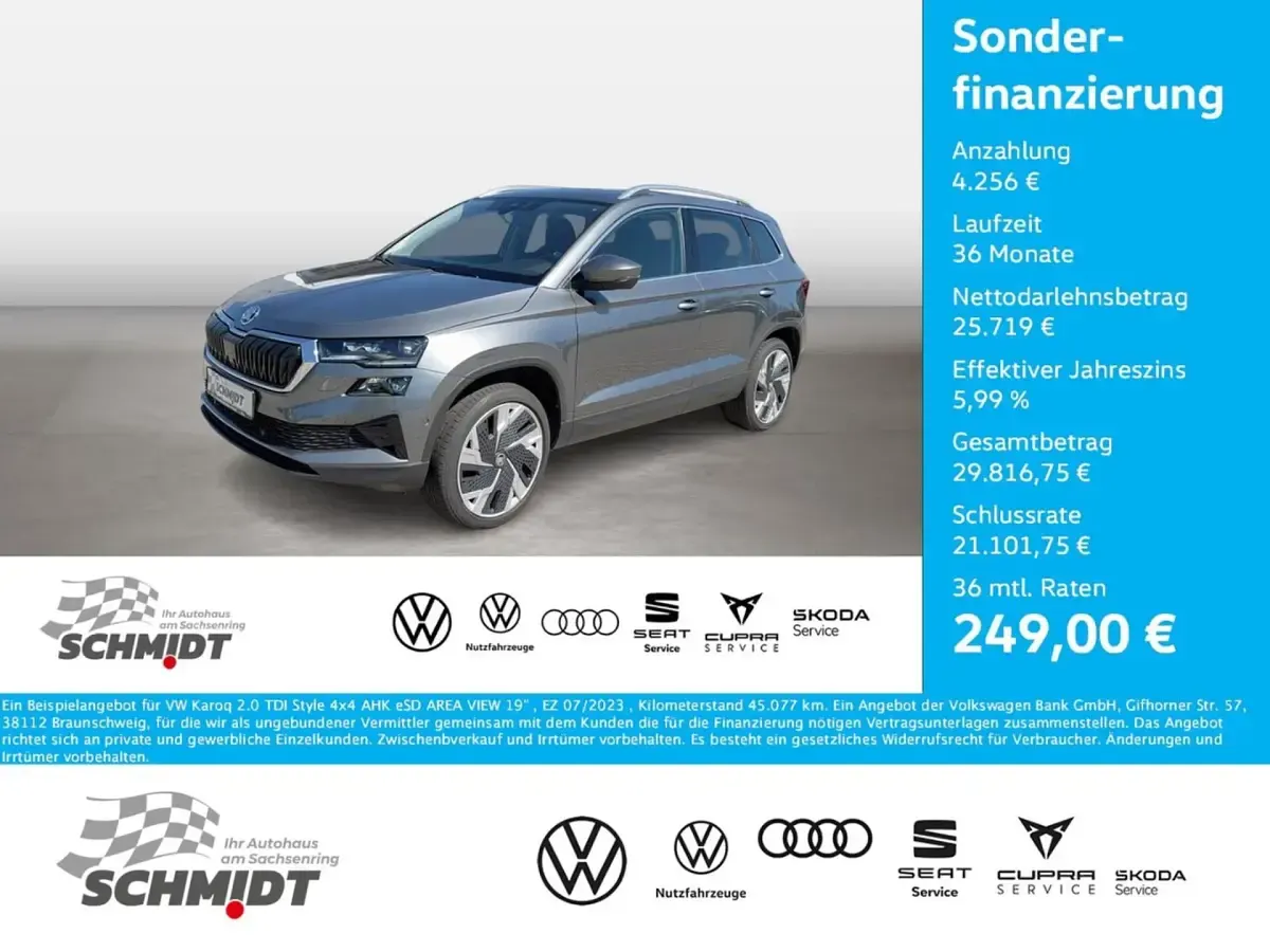 Gebraucht Skoda Karoq Style 150 PS (110 kW) 2023 Grau SUV