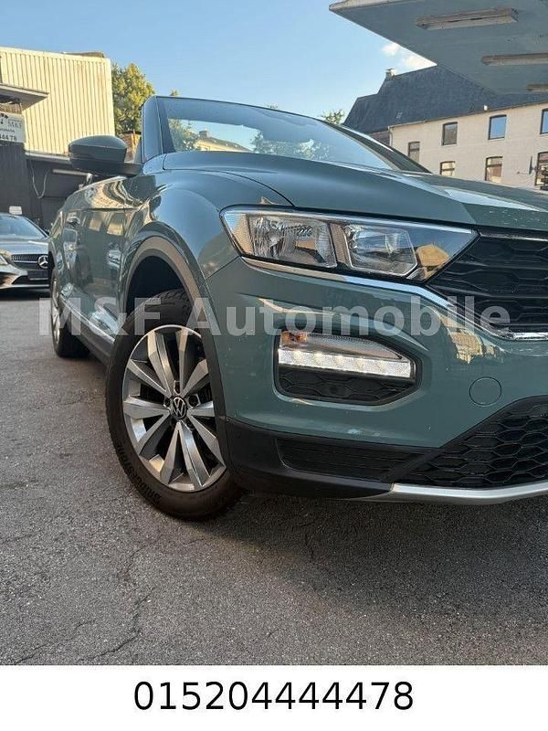 Grün Gebraucht 2021 VW T-Roc Cabriolet Style Cabrio | 23.990 € (Guter Preis) - Bild 1/4