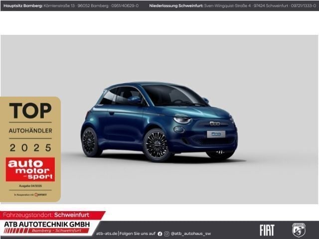 Blau Neu 2025 Fiat 500e La Prima Kleinwagen | 29.690 € (Guter Preis) - Bild 1/4