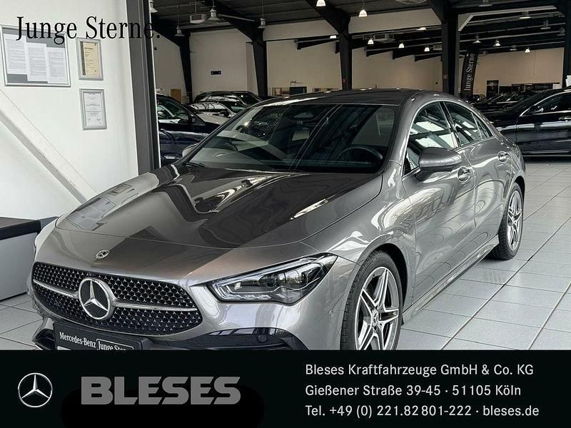 Lack mountaingrau Gebraucht 2024 Mercedes CLA200 AMG line Coupé | 38.488 € (Etwas zu teuer) - Bild 1/4