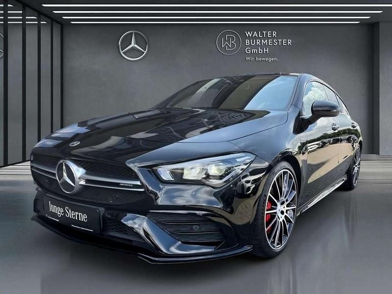 Unilack nachtschwarz Gebraucht 2021 Mercedes CLA35 AMG Shooting Brake AMG Kombi | 39.270 € (Etwas zu teuer) - Bild 1/4