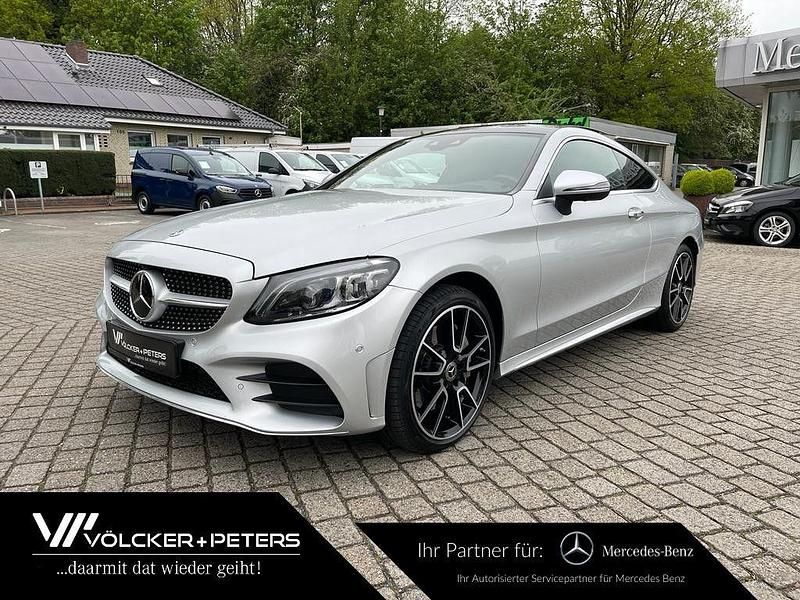 Silber Gebraucht 2020 Mercedes C400 AMG Coupé | 52.300 € - Bild 1/4