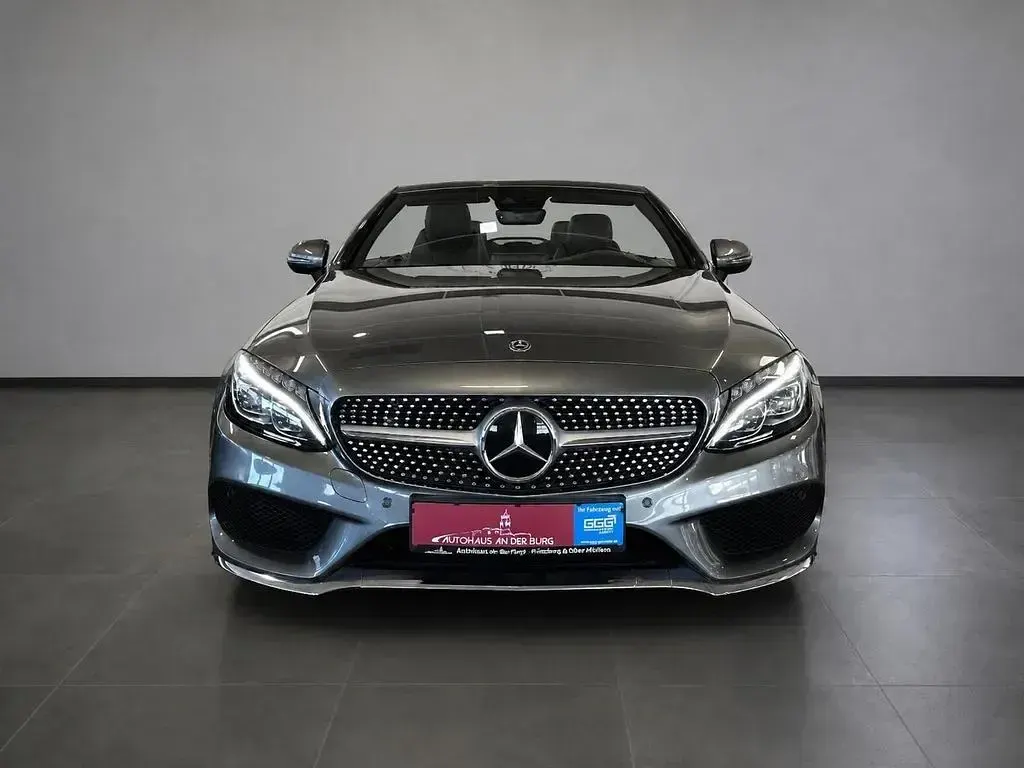 Gebraucht Mercedes C200 AMG line 184 PS (135 kW) 2018 Selenitgrau  metalliclack Cabrio