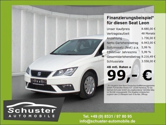 Weiss Gebraucht 2018 Seat Leon Limousine | 8.679 € (Guter Preis) - Bild 1/1