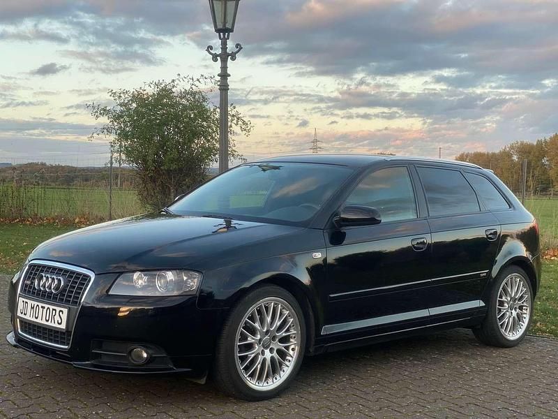 Brillantschwarz Gebraucht 2008 Audi A3 S-Line Kleinwagen | 5.850 € (Fairer Preis) - Bild 1/4