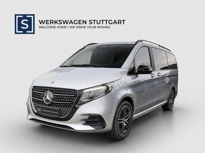 Lackfarbe hightechsilber mb 9 Gebraucht 2024 Mercedes V300 Exclusive Van / Kleinbus | 100.512 € - Bild 1/4