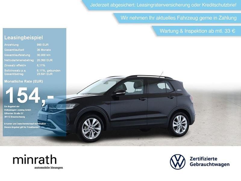 Gebraucht VW T-Cross Goal 95 PS (69 kW) 2025 Schwarz SUV