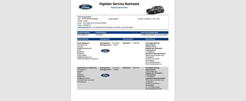 Gebraucht Ford Kuga ST-Line X 224 PS (164 kW) 2021 Magneticgrau (metallic) SUV