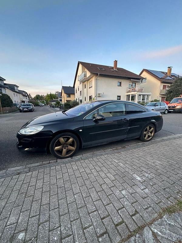 Schwarz Gebraucht 2009 Peugeot 407 Coupe Platinum Coupé | 1.999 € - Bild 1/4