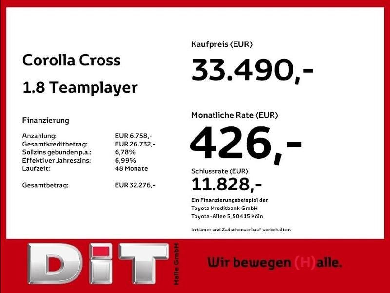 Gebraucht Toyota Corolla 140 PS (102 kW) 2025 Platinumweiß perleffekt SUV