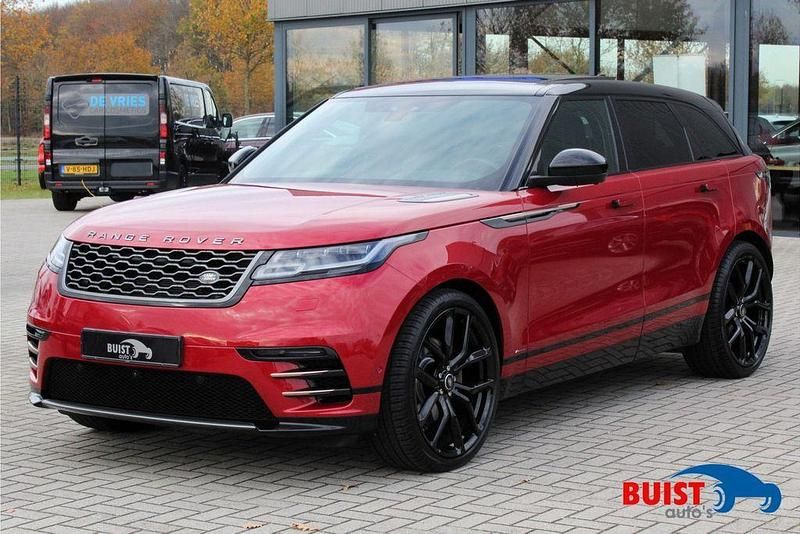 Rot Gebraucht 2018 Land Rover Range Rover Velar R-Dynamic SUV | 49.950 € (Teuer) - Bild 1/4