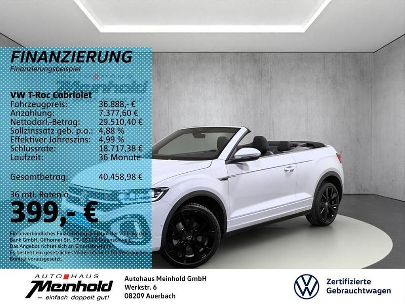 Gebraucht VW T-Roc R-line 150 PS (110 kW) 2024 Pure white/schwarz SUV
