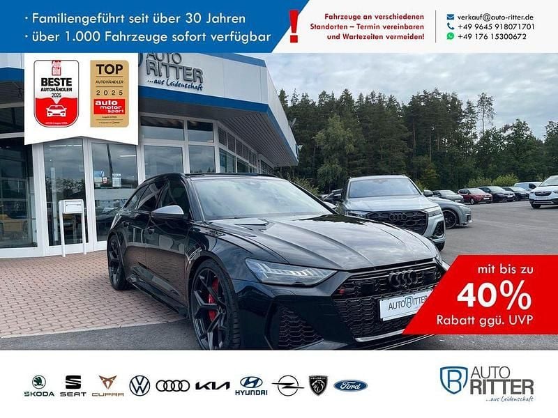 Mytoschwarz metallic/schwarz Gebraucht 2025 Audi RS6 Performance Kombi | 138.890 € (Fairer Preis) - Bild 1/4