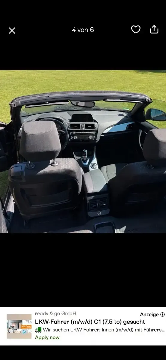 Gebraucht BMW 218 150 PS (110 kW) 2017 Schwarz Cabrio