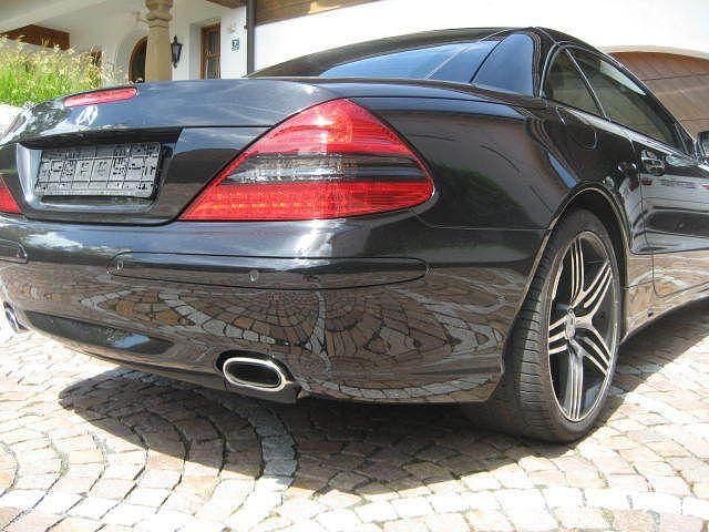 Gebraucht Mercedes SL350 AMG 245 PS (180 kW) 2004 197 obsidianschwarz metallic Cabrio