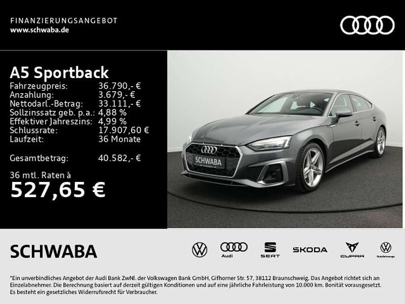 Gebraucht Audi A5 S-Line 163 PS (119 kW) 2023 Daytonagrau perleffekt Coupé
