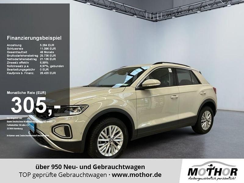 Ascotgrau (metallic) Gebraucht 2024 VW T-Roc Life SUV | 24.628 € (Guter Preis) - Bild 1/4