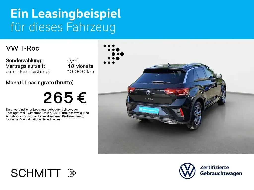 Gebraucht VW T-Roc R-line 150 PS (110 kW) 2025 Grenadillschwarz metallic SUV