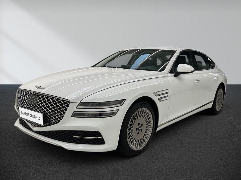 Weiß Gebraucht 2022 Genesis G80 Premium Limousine | 36.999 € (Superpreis) - Bild 1/4