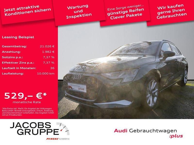 Grün Gebraucht 2024 Audi A3 Advanced Limousine | 32.780 € (Superpreis) - Bild 1/4