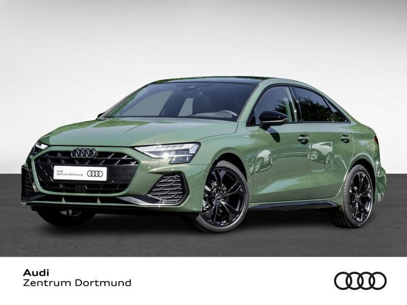 Distriktgrün metallic Neu 2025 Audi A3 S-Line Limousine | 48.880 € (Teuer) - Bild 1/4