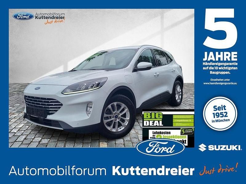 Frostweiß Gebraucht 2021 Ford Kuga Titanium SUV | 20.270 € (Superpreis) - Bild 1/3