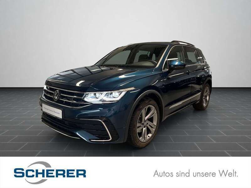 Nightshade blue metallic (metallic) Gebraucht 2023 VW Tiguan R-line SUV | 36.800 € (Guter Preis) - Bild 1/4
