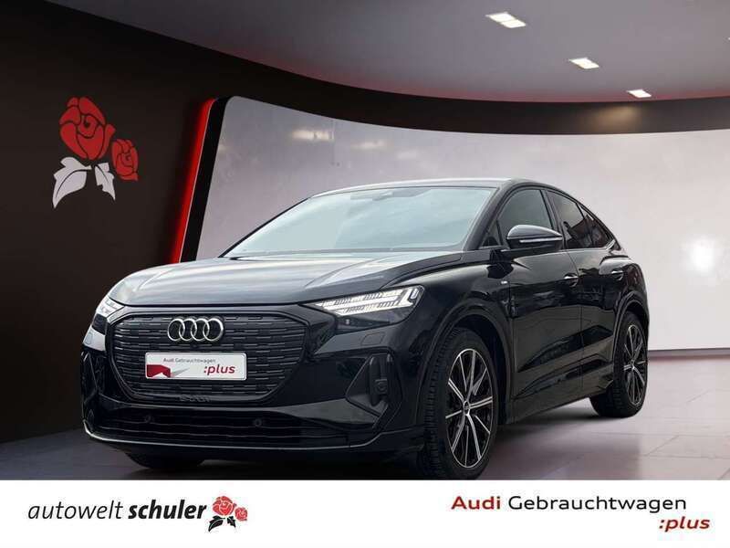 Mythosschwarz metallic Gebraucht 2022 Audi e-tron S-Line SUV | 38.400 € (Superpreis) - Bild 1/4