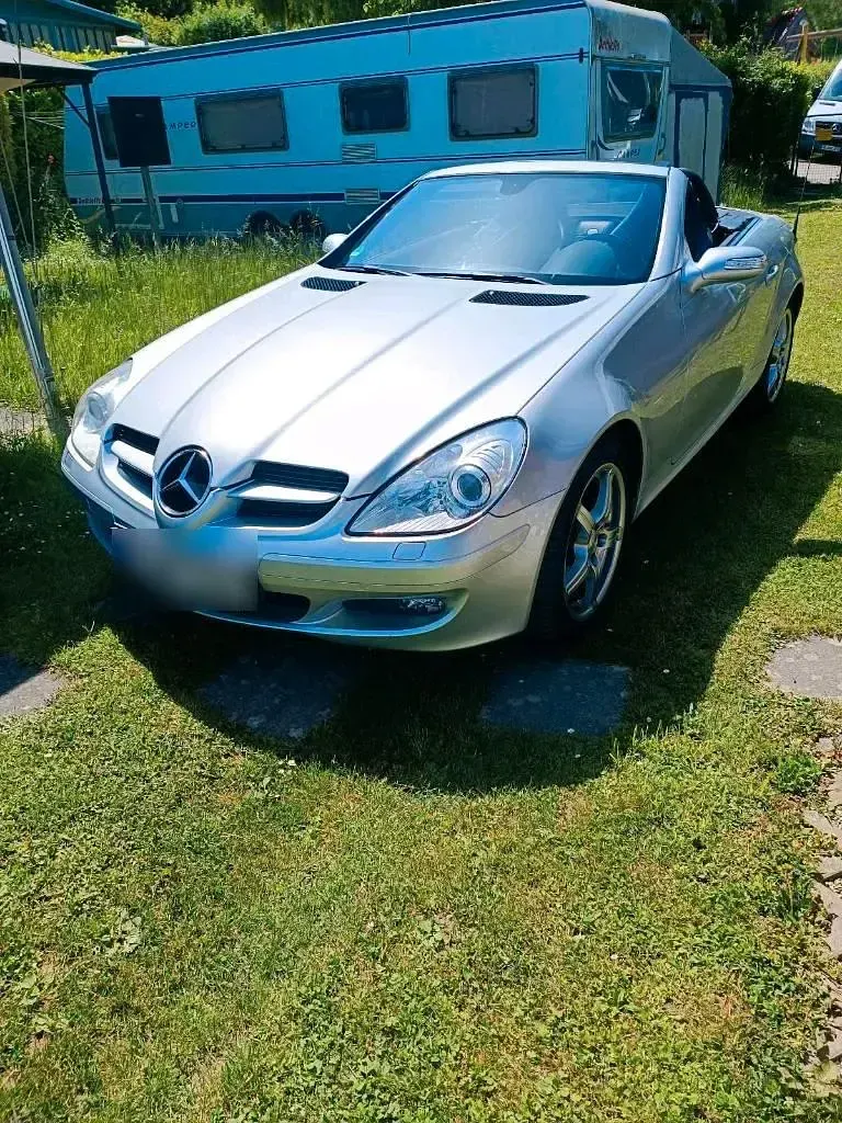 Gebraucht Mercedes SLK200 163 PS (119 kW) 2005 Silber Cabrio