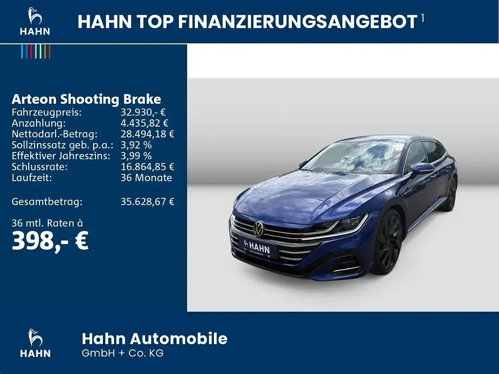 Gebraucht VW Arteon R-line 190 PS (139 kW) 2023 Lapiz blue metallic Kombi