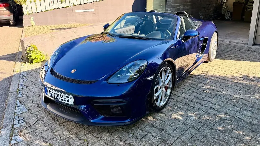 Gebraucht Porsche 718 Spyder 420 PS (308 kW) 2022 Blau Cabrio