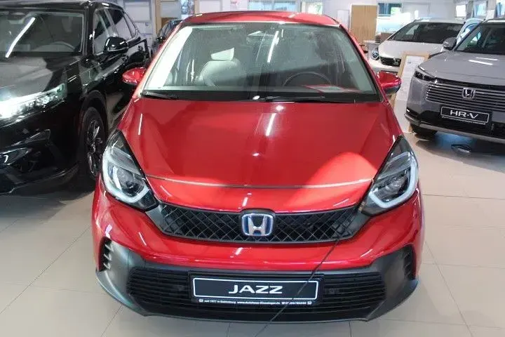 Gebraucht Honda Jazz Advance 122 PS (89 kW) 2024 Premium crystal red metallic (metallic) Kleinwagen