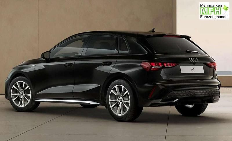 Neu Audi A3 S-Line 204 PS (150 kW) 2025 Mythosschwarz metallic Limousine