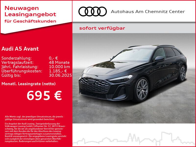Schwarz Gebraucht 2022 Audi A5 S-Line Coupé | 77.990 € - Bild 1/3