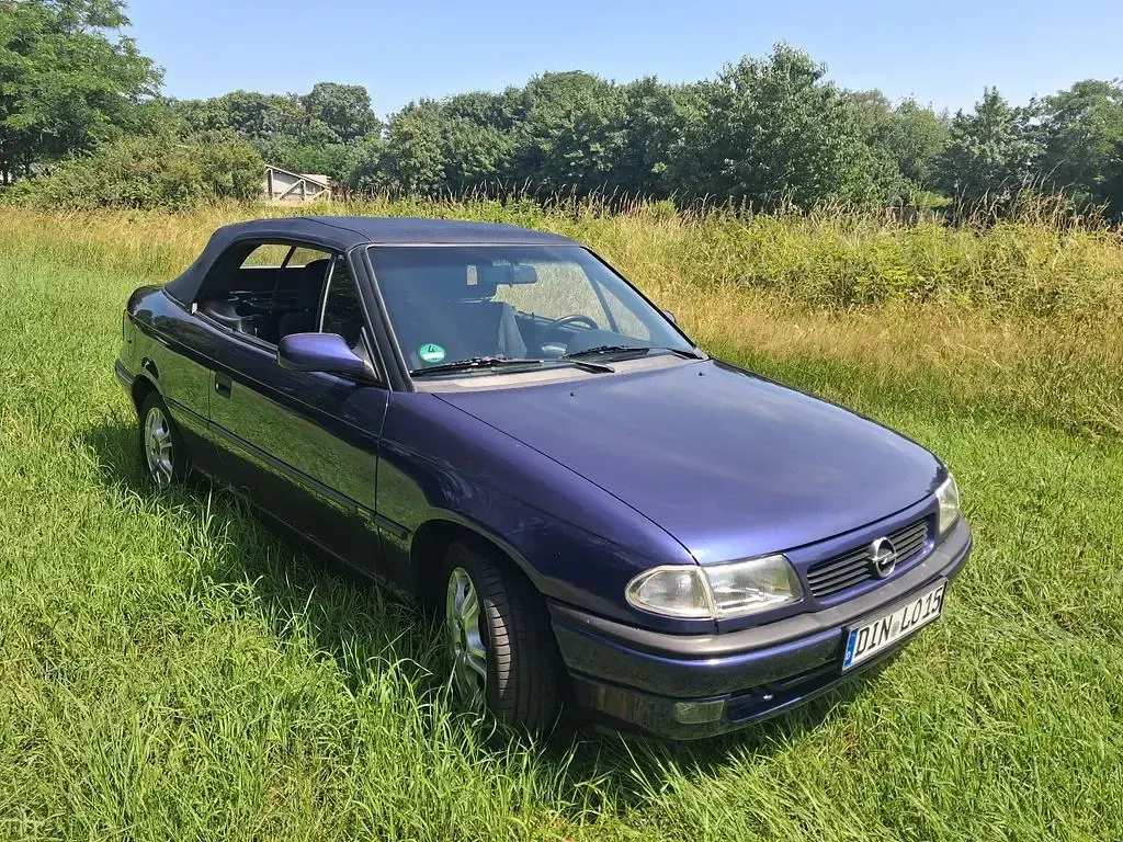 Gebraucht Opel Astra Cabriolet Edition 71 PS (52 kW) 1995 Blau Cabrio