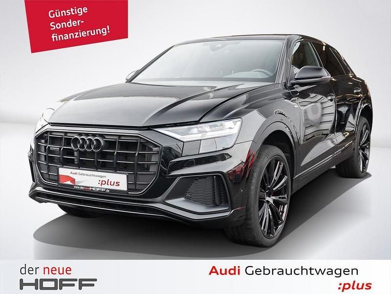 Mythosschwarz metallic Gebraucht 2022 Audi Q8 Ambiente SUV | 62.975 € (Superpreis) - Bild 1/4