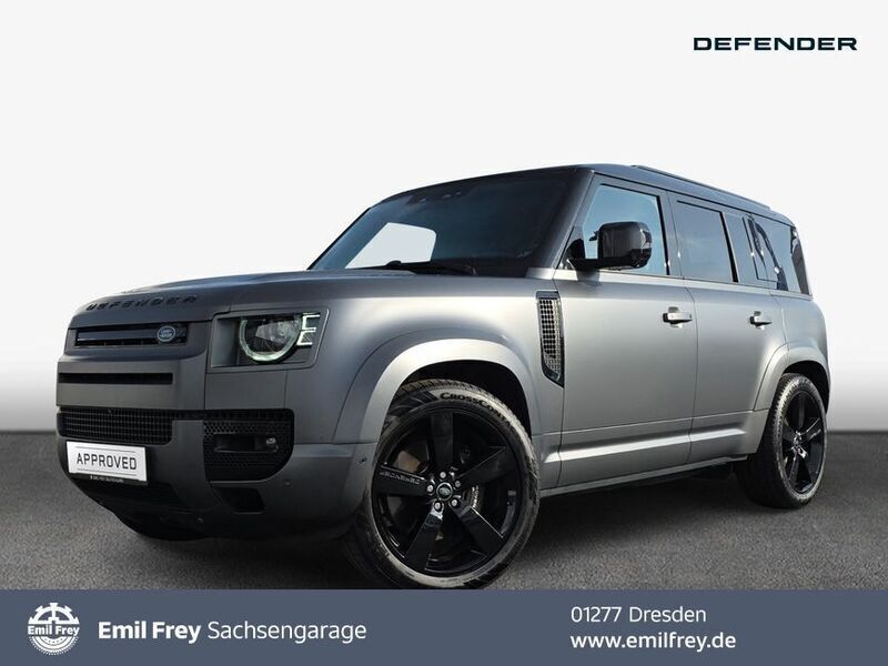 Santorini black Gebraucht 2023 Land Rover Defender SUV | 91.675 € (Superpreis) - Bild 1/4