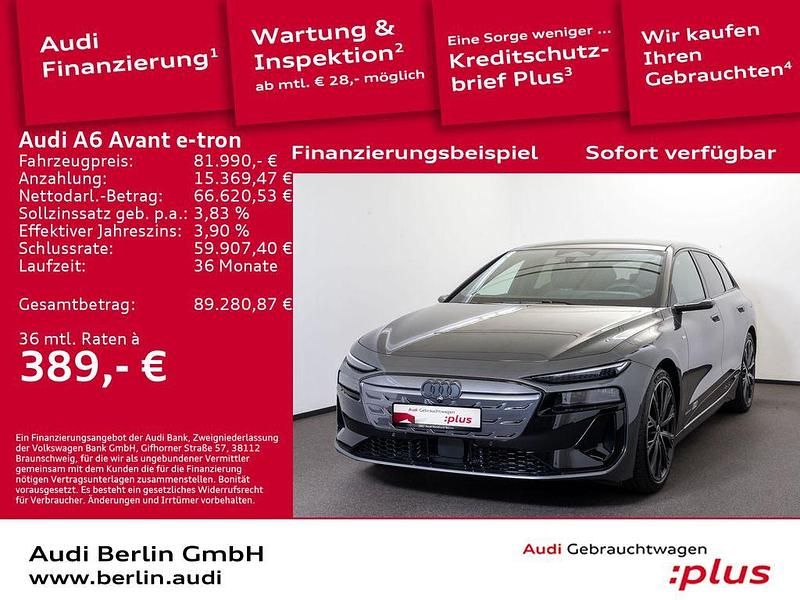 Daytonagrau perleffekt Gebraucht 2025 Audi A6 e-tron Performance Kombi | 81.990 € - Bild 1/4