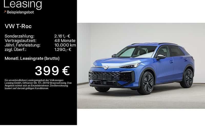 Blau Neu 2025 VW T-Roc R-line SUV | 43.999 € (Teuer) - Bild 1/4
