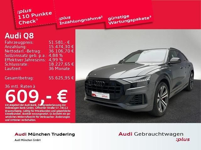 Grau Gebraucht 2020 Audi Q8 Sport SUV | 51.581 € (Superpreis) - Bild 1/2