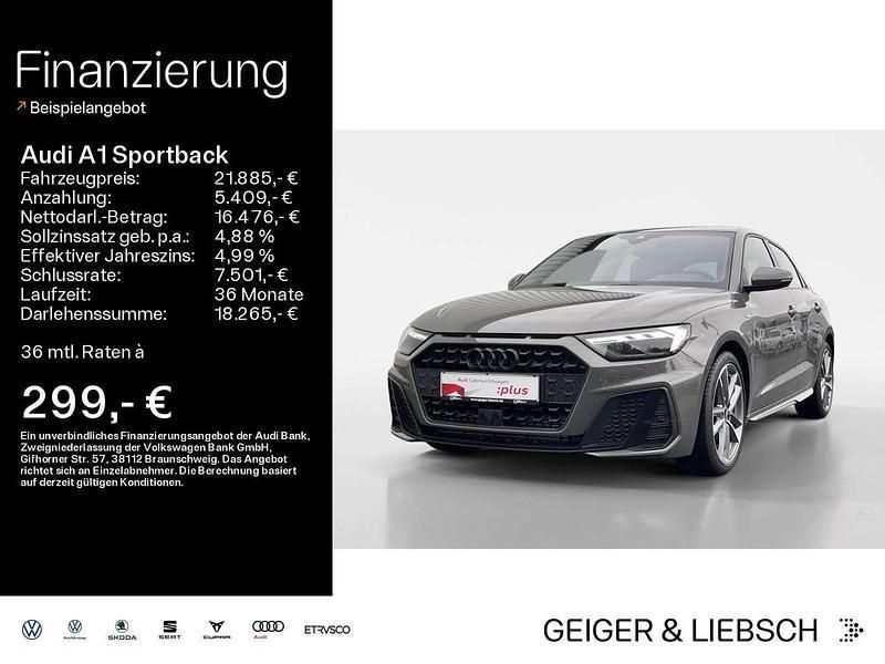 Chronosgrau metallic Gebraucht 2020 Audi A1 S-Line Kleinwagen | 21.885 € (Guter Preis) - Bild 1/4