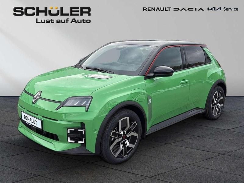 Pop green dach schwarz Gebraucht 2024 Renault R5 Komfort Kleinwagen | 29.400 € - Bild 1/4